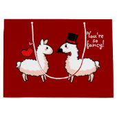 ファンシーなラマ ラージペーパーバッグ (正面)