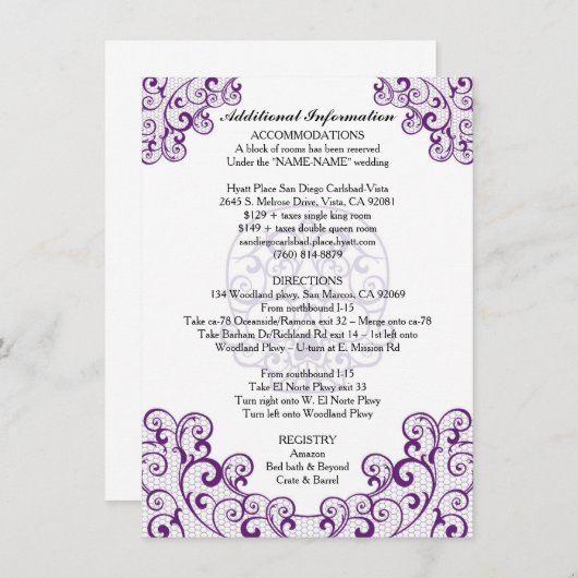 ファンシーなレースのスカルのその他の情報カード エンクロージャーカード (正面/裏面)