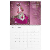 ファンシーな帽子の芸術のカレンダー2015年の猫 カレンダー (2月 2026)