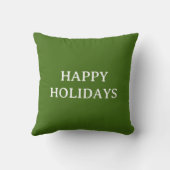 ファンシーな手描き落書き 緑 クッション (裏面)