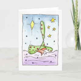 "ファンシーな木"のクリスマス シーズンカード