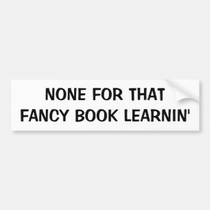 ファンシーな本のLearninのおみくじ入りクッキーのためのどれも バンパーステッカー