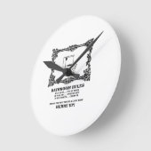 ファンシーな浴室の規則 ラウンド壁時計 (傾斜)