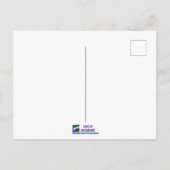 ファンシーな漫画風ポップアート サンダーフラワーズ ポストカード (裏面)