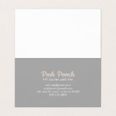 ファンシーな犬のグルーミング 名刺 (内部フラット)