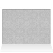 ファンシーな砂糖のスカルの結婚式のテーブルメニューカード (内部横(上))