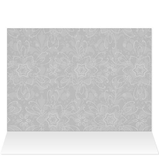 ファンシーな砂糖のスカルの結婚式のテーブルメニューカード (内部横(上))