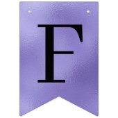 ファンシーな紫の文字で「Fifty & Fabulous」50歳の誕生日写真 バンティングフラッグ (第2の旗)