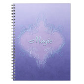 ファンシーな紫色ジャーナルノート ノートブック (正面)