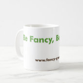 ファンシーな緑の陶磁器のマグ コーヒーマグカップ (正面左)