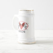 ファンシーな花嫁 ビールジョッキ (正面左)