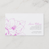 ファンシーな花柄 名刺 (裏面)