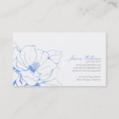 ファンシーな花柄 名刺 (裏面)