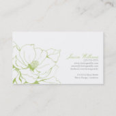 ファンシーな花柄 名刺 (裏面)