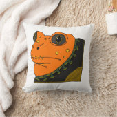 ファンシーな金ヒキガエルの枕 クッション (ブランケット)