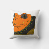 ファンシーな金ヒキガエルの枕 クッション (裏面)