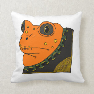 ファンシーな金ヒキガエルの枕 クッション