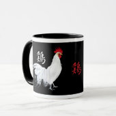 ファンシーな雌鶏のマグ マグカップ (正面左)