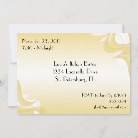 ファンシーな靴の第60誕生日のパーティの招待状 招待状 (裏面)