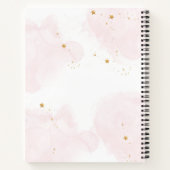 ファンシーな魔法のピンクユニコーンホーンの子供たち ノートブック (裏面)