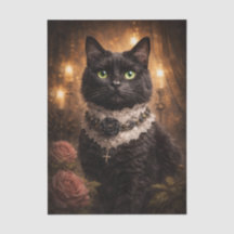 ファンシーな黒猫