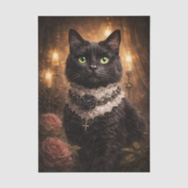 ファンシーな黒猫 薄葉紙