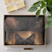 ファンシーな黒猫 薄葉紙 (ギフト)