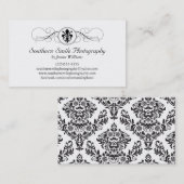 ファンシーな(紋章の)フラ・ダ・リ 名刺 (正面/裏面)