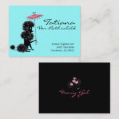 *ファンシーなGalの青か黒いテレホンカード* コーリングカード (正面/裏面)