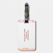 ファンシーなMarieアントワネットのポプリの荷物のラベル ラゲッジタグ (裏面縦)