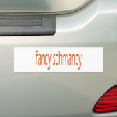 ファンシーなschmancy バンパーステッカー (車上)