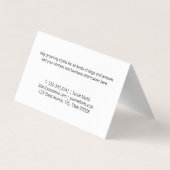 ファンシーはさみ |犬の足 |ダルマ人の子犬 名刺 (裏面)