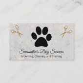 ファンシーはさみ | 犬の足 名刺 (正面)