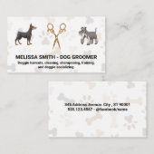 ファンシーはさみ | Doggies 名刺 (正面/裏面)