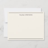 ファンシーアイボリー縁ど ノートカード (正面)