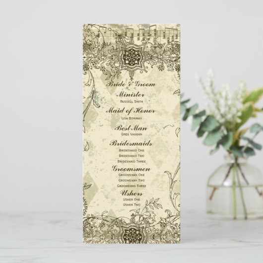 ファンシーアンティーク結婚式 プログラム (スタンド正面)