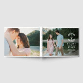 ファンシーイニシャルの結婚フォトゲストブック ゲストブック (全面)