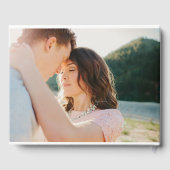 ファンシーイニシャルの結婚フォトゲストブック ゲストブック (裏面)