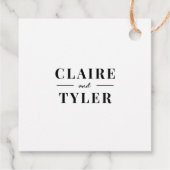 ファンシーイニシャル編集可能カラーモノグラムメッセージカード フェイバータグ (裏面)