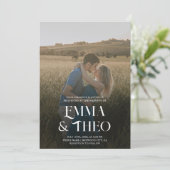 ファンシーエレガント写結婚真 招待状 (スタンド正面)