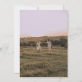 ファンシーエレガント写結婚真 招待状 (裏面)