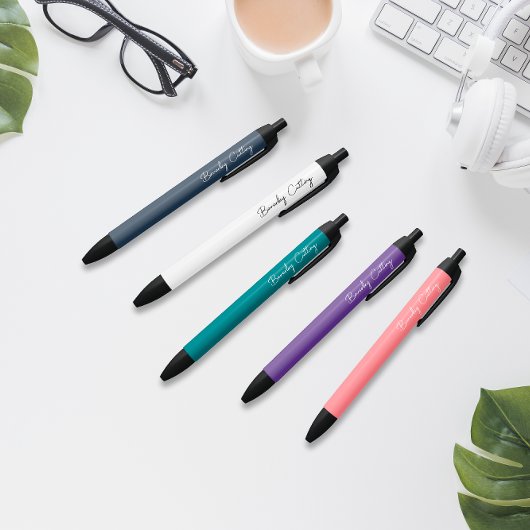 ファンシーカスタムペン 黒ボールペン