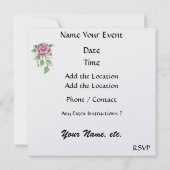 ファンシーカップケーキ招待状- SRF 招待状 (裏面)