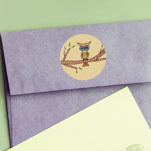 ファンシーカラフルウ枝 ラウンドシール