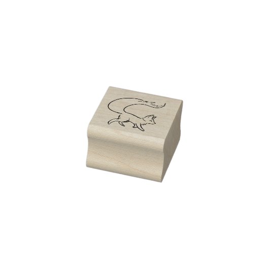 ファンシーキツネ ラバースタンプ (スタンプ)
