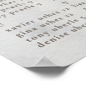 ファンシークラシック結婚席表 ポスター (角)