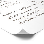 ファンシークラシック結婚席表 ポスター (角)