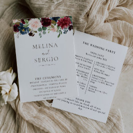 ファンシークラシック花結婚式 プログラム