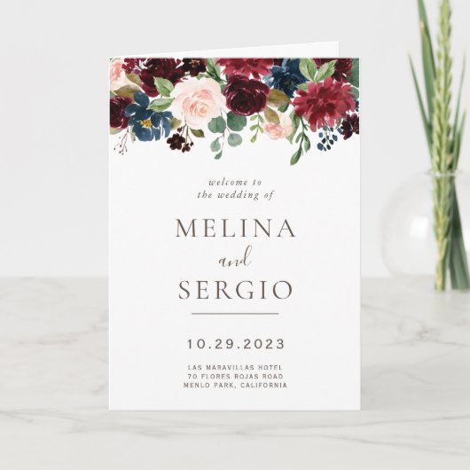 ファンシークラシック花結婚折 プログラム (正面)