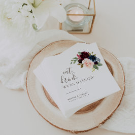 ファンシークラシック食べ結婚ドリンクを結婚した飲む スタンダードカクテルナプキン